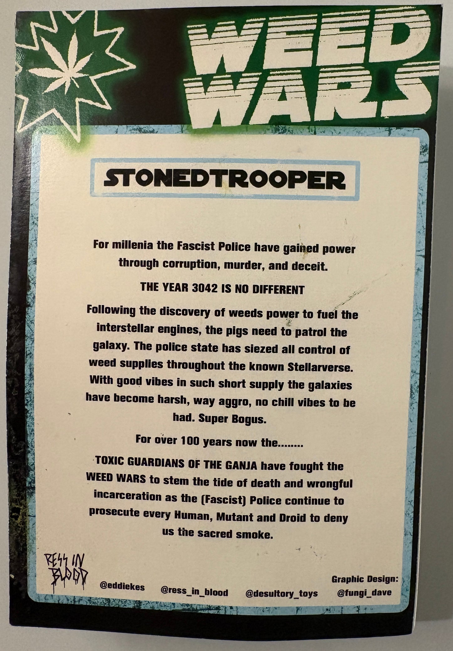 Weed Wars Stonedtrooper Glow Figure – RESSINBLOOD
