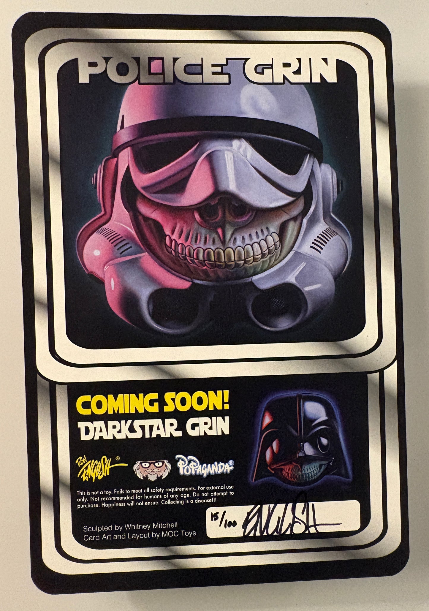 Police Grin “Hip Hop Trooper Edition” Signed Figure (Ron English / Popaganda, LE 15/100)