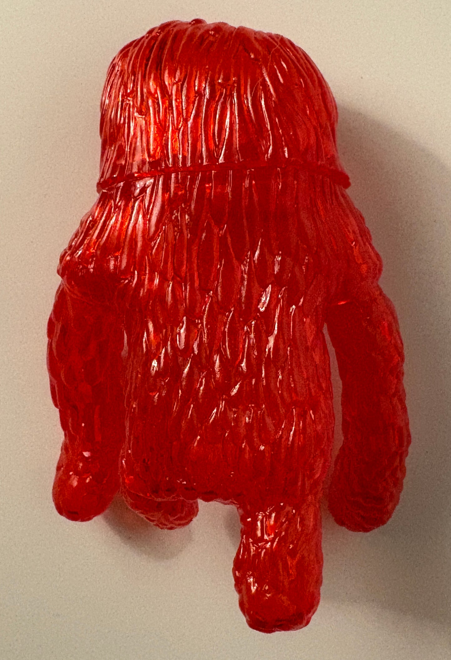 Translucent Kaiju Sofubi Figure – Japanese Style Designer Vinyl Toy (Green & Red Variants)