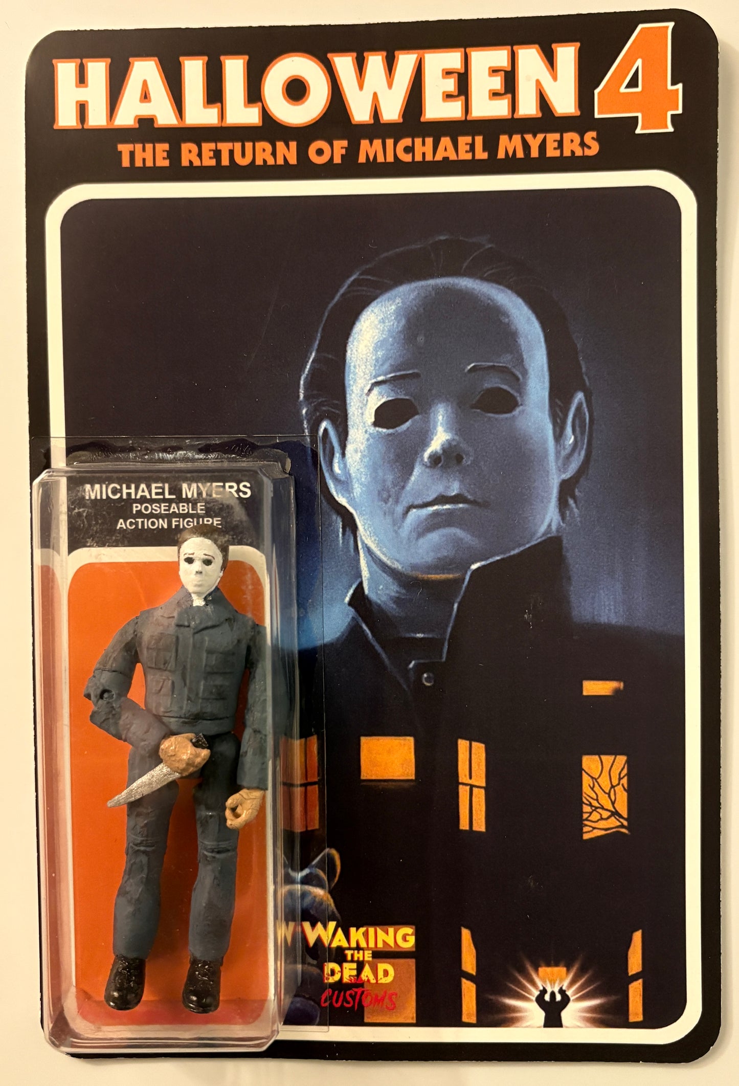 Michael Myers Designer Figure – Halloween 4 Custom Blister Card by Waking the Dead Customs
