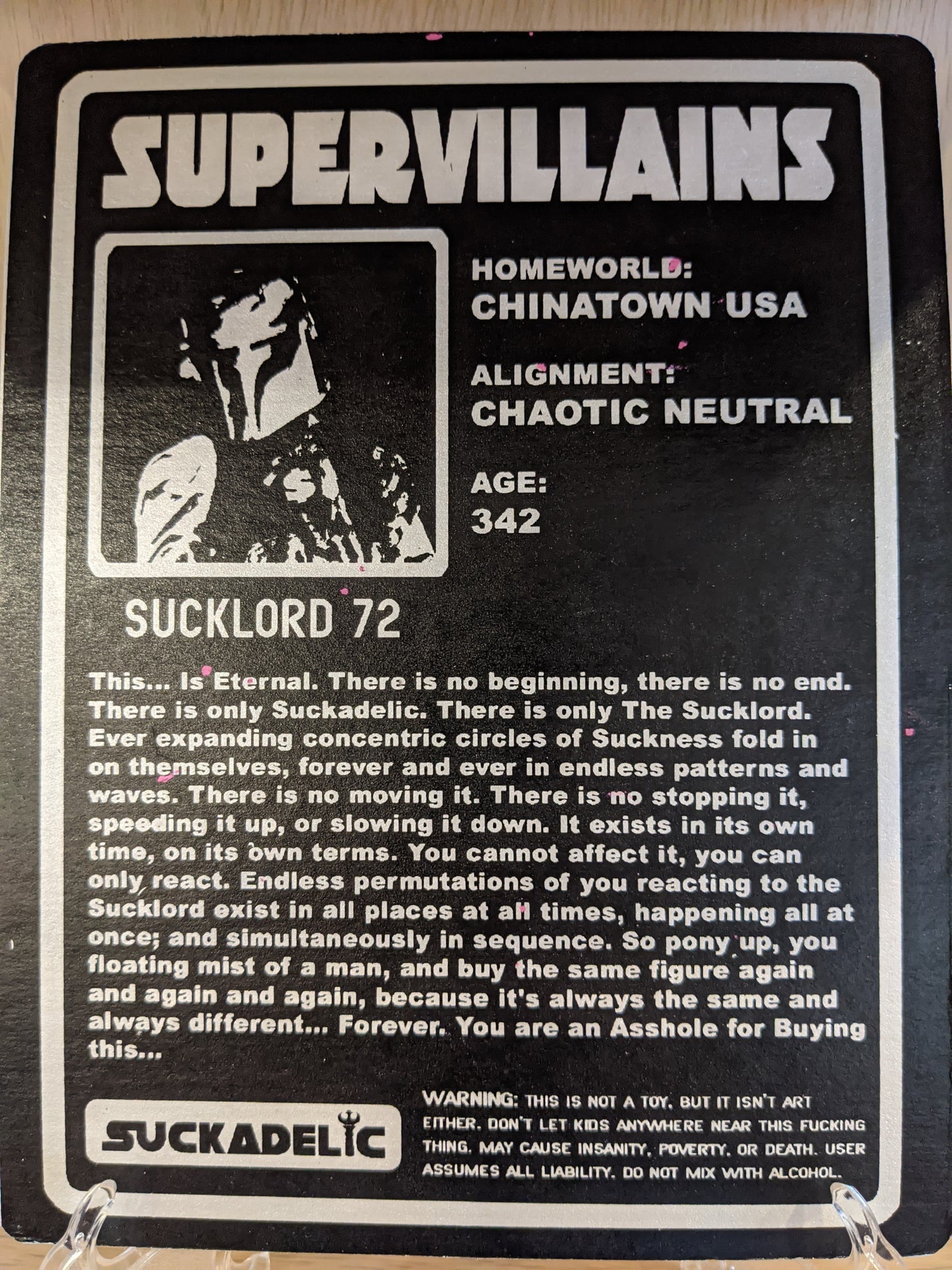 Sucklord 72 Silver Splattered Ltd Ed Resin Figure