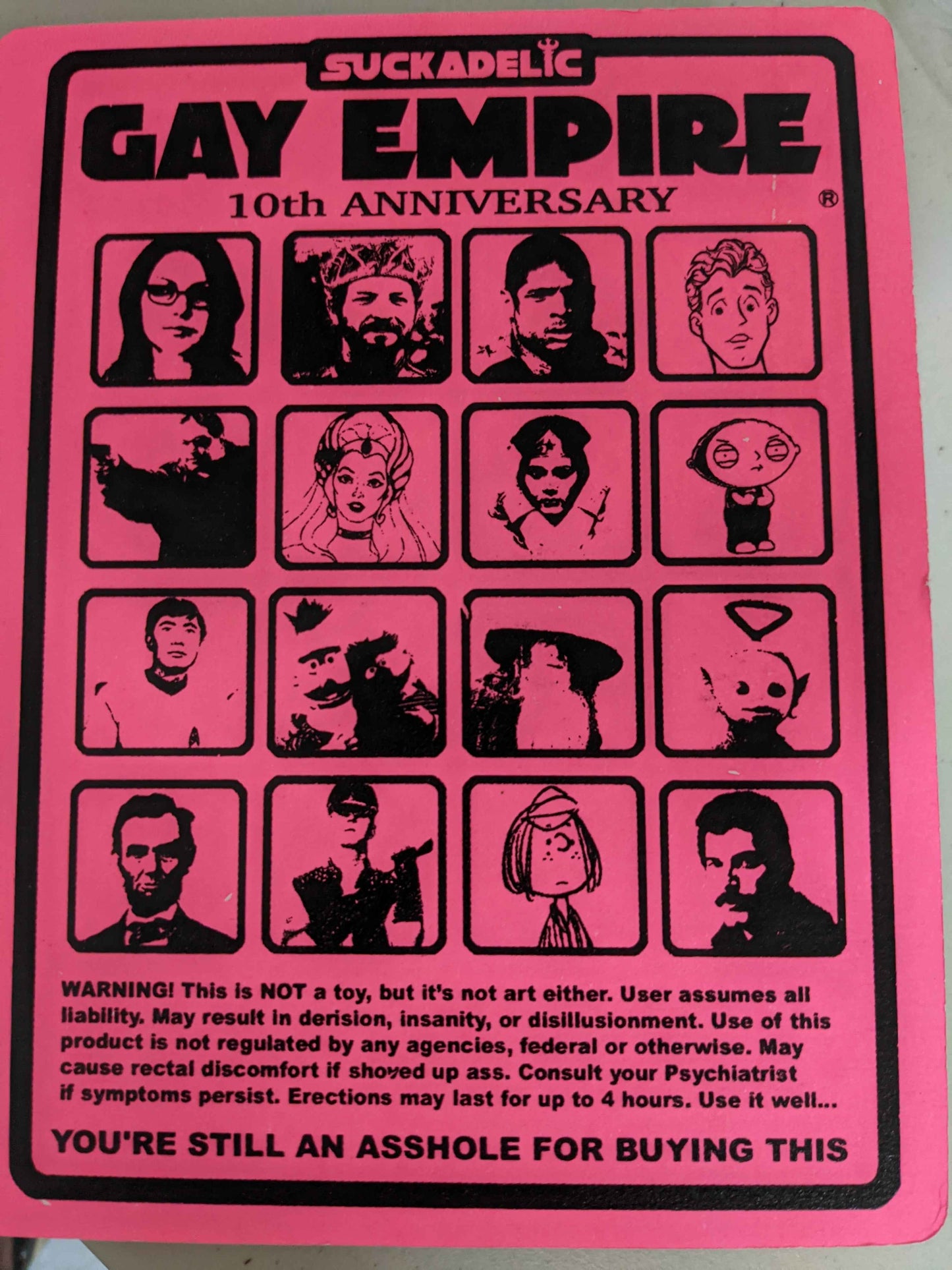 Suckadelic Gay Empire 10th Anniversary Homotrooper Designer Art Toy | Sucklord Figure