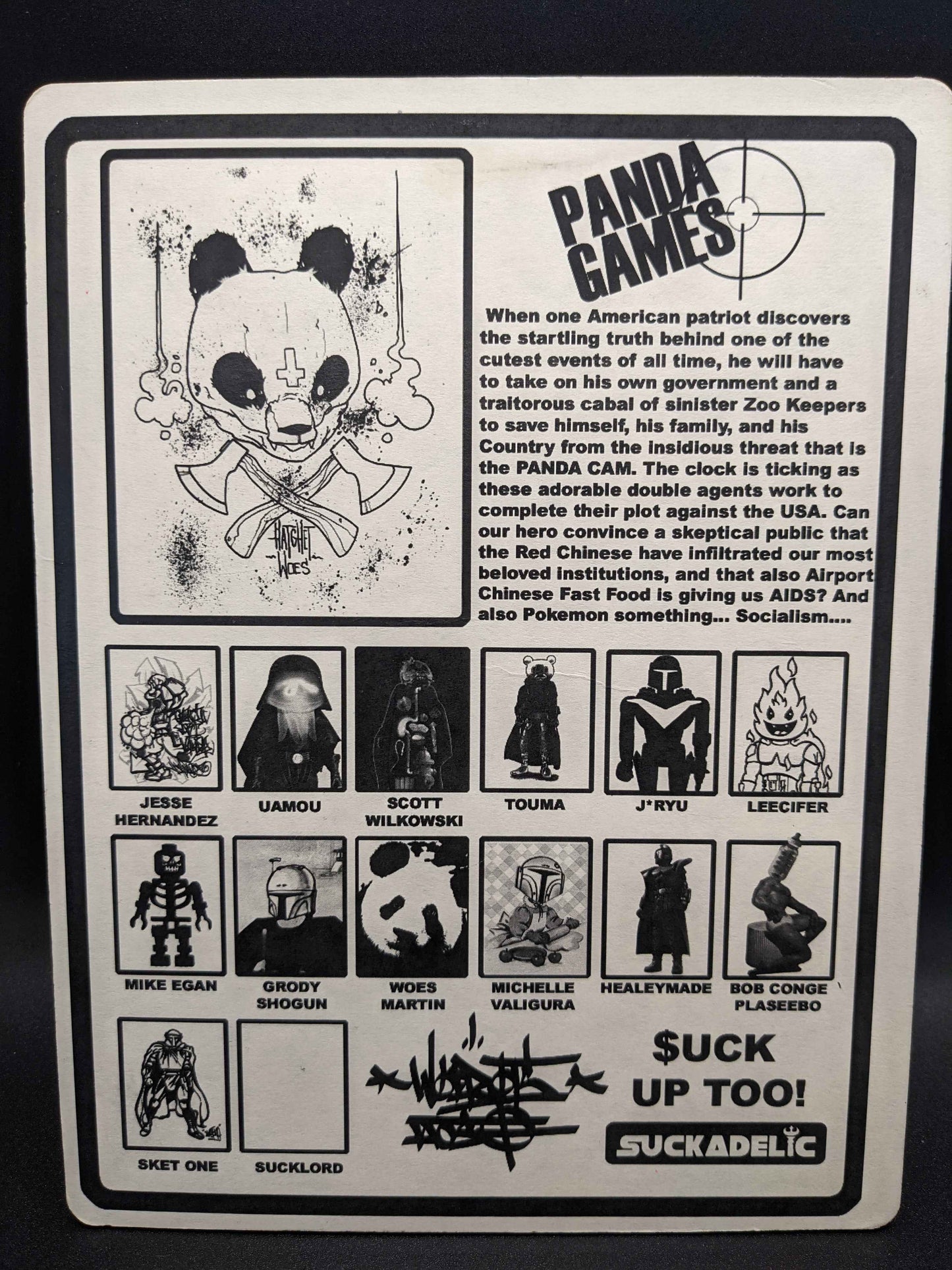 Suckadelic Panda Games Designer Toy Figure – Sucklord Art Toy – Carded Collectible