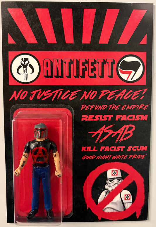 Anti Fett “Meduces Wild” Parody Action Figure – Star Wars Inspired Designer Toy (Carded Collectible)