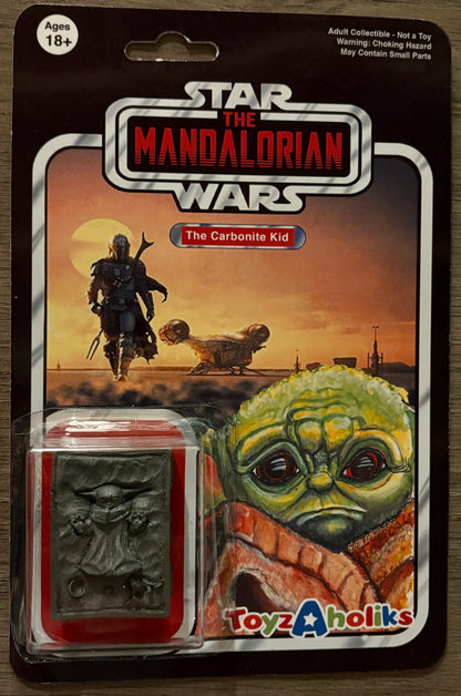 The Mandalorian “Carbonite Kid” Parody - Designer Art Toy – ToyzAholiks (Limited 25/25)