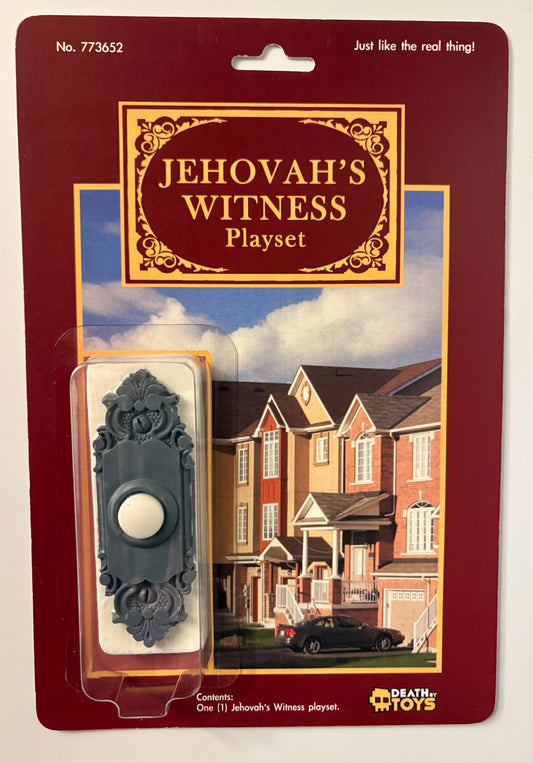 Jehovah’s Witness Playset Doorbell Figure – Death by Toys