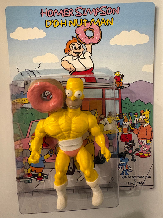 Homer Simpson Doh Nut Man Figure – Panda Propaganda Toys