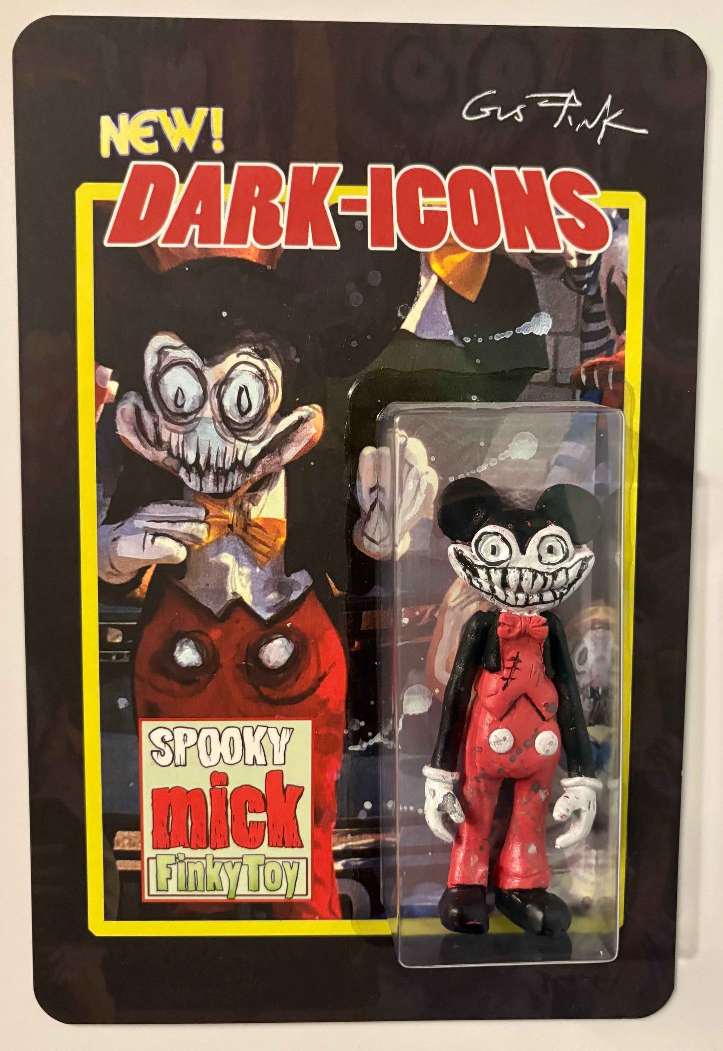 Gus Fink Spooky Mick – Dark-Icons Finky Toy Limited Designer Art Toy
