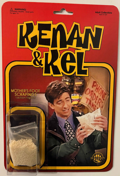 Keenan & Kel “Mom’s Foot Scrapings” Parody Action Figure – Bearclaw Customs Designer Toy (Retro Carded Collectible)