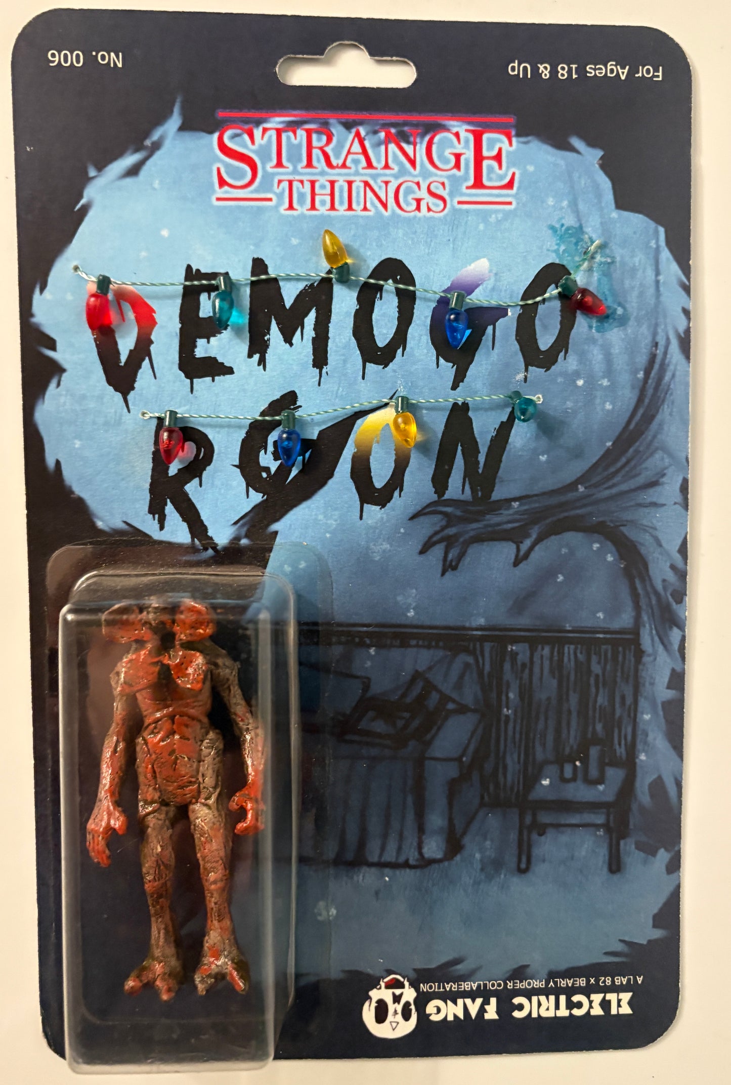 Strange Things “Demogorgon” Custom Figure – Electric Fang Horror Art Toy (Carded)