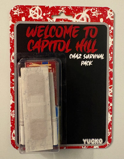 Yucko Toys “Welcome to Capitol Hill” CHAZ Survival Pack – Satirical Custom Blister Toy