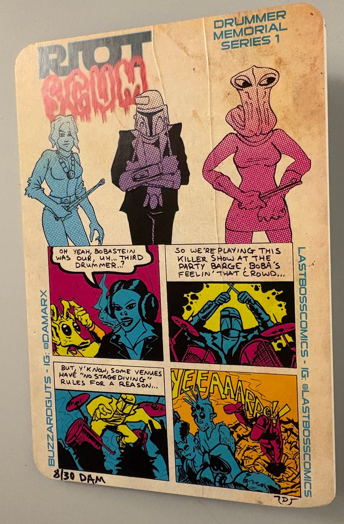 Riot Scum “Bobastein (R.I.P.)” - Buzzard Guts x Last Boss Comics
