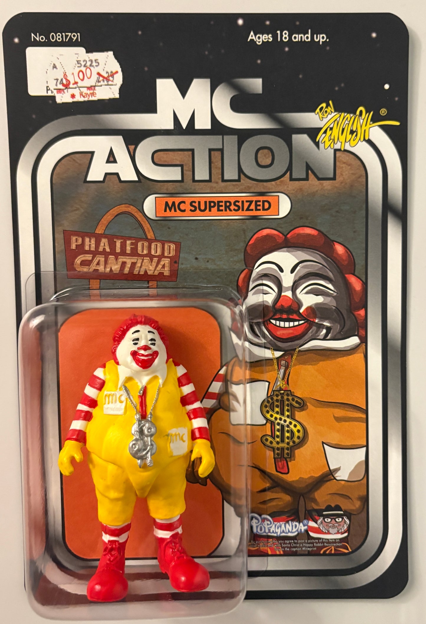 MC Action “MC Supersized” – Ron English x POPaganda Limited Edition