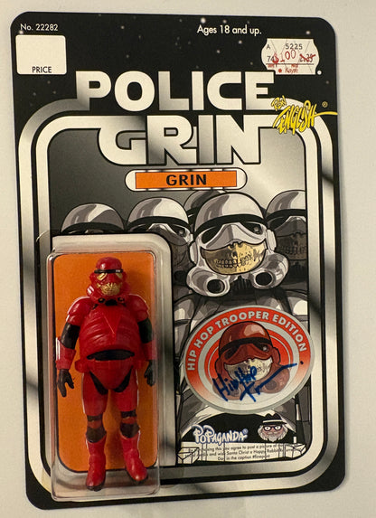 Police Grin “Hip Hop Trooper Edition” Signed Figure (Ron English / Popaganda, LE 15/100)