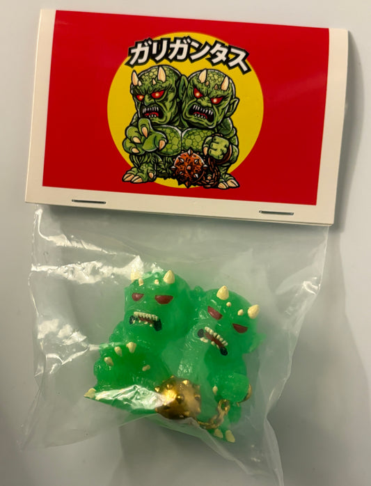 Galligantus Monsters Sofubi Figure – Translucent Green / Glitter Variant (Bagged w/ Header)