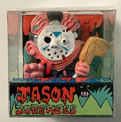 Jason Borehees Horror Resin Figure – Parody Art Toy Collectible w/ Display Case - Excellent Crypt