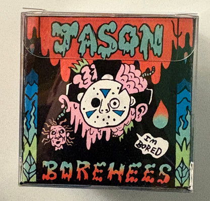Jason Borehees Horror Resin Figure – Parody Art Toy Collectible w/ Display Case - Excellent Crypt