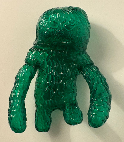 Translucent Kaiju Sofubi Figure – Japanese Style Designer Vinyl Toy (Green & Red Variants)