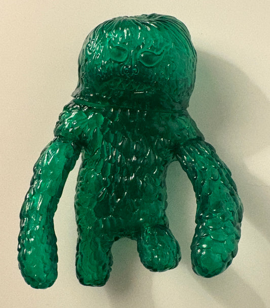 Translucent Kaiju Sofubi Figure – Japanese Style Designer Vinyl Toy (Green & Red Variants)