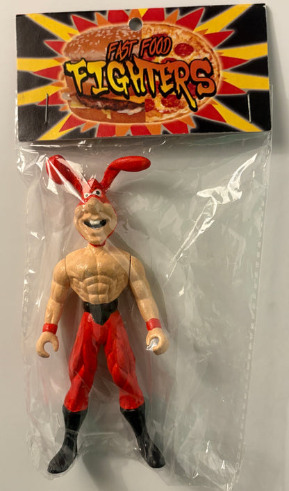 Fast Food Fighters the Noid Figure – Bootleg Designer Toy (YoYodyne / Ronald Parody)