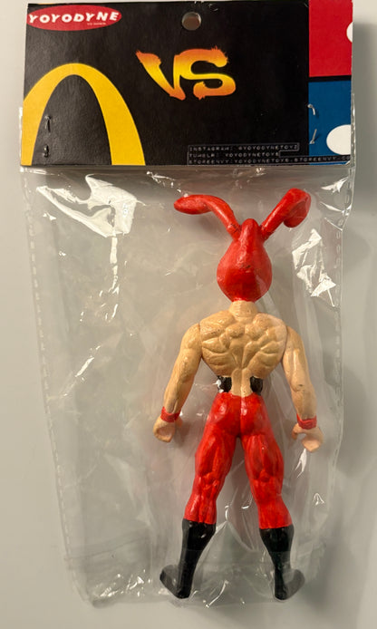 Fast Food Fighters the Noid Figure – Bootleg Designer Toy (YoYodyne / Ronald Parody)