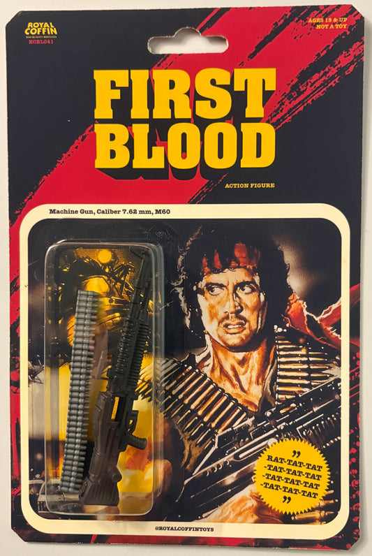 First Blood Parody Action Figure – Royal Coffin Bootleg Collectible (M60 Edition)