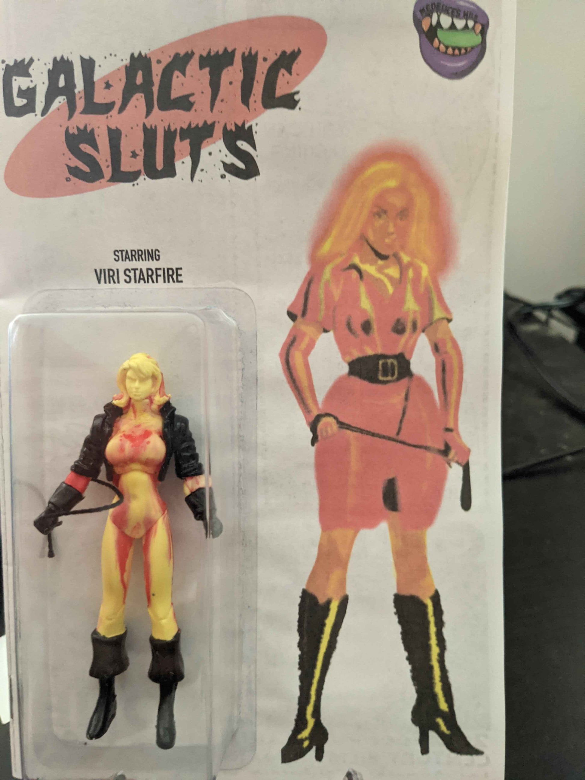 Galactic Sluts Viri Starfire Figure – Meduces Wild Designer Toy Sci-Fi Parody