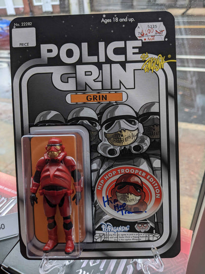Ron English Police Grin Hip Hop Trooper Edition – Signed Limited Edition Designer Toy (98/100)
