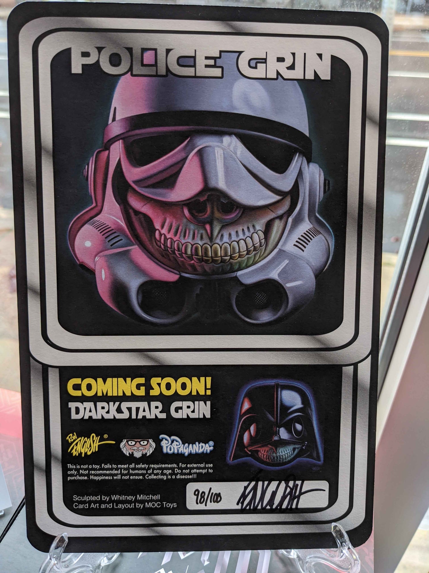 Ron English Police Grin Hip Hop Trooper Edition – Signed Limited Edition Designer Toy (98/100)
