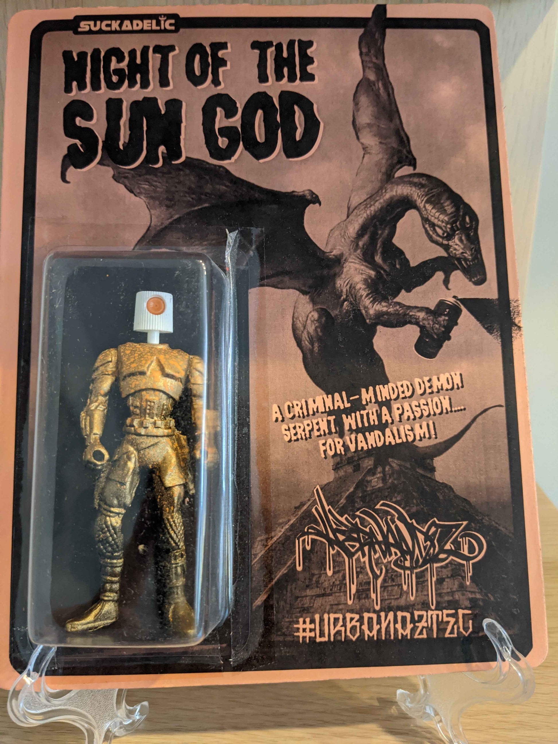 Suckadelic “Night of the Sun God” Designer Toy – Urban Aztec Carded Figure