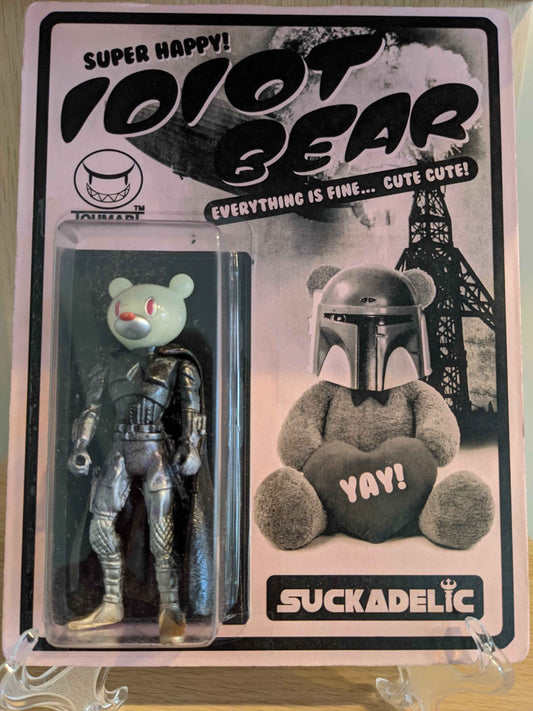 Suckadelic “Super Happy Idiot Bear” Designer Toy – Touma Art Collab Carded Figure