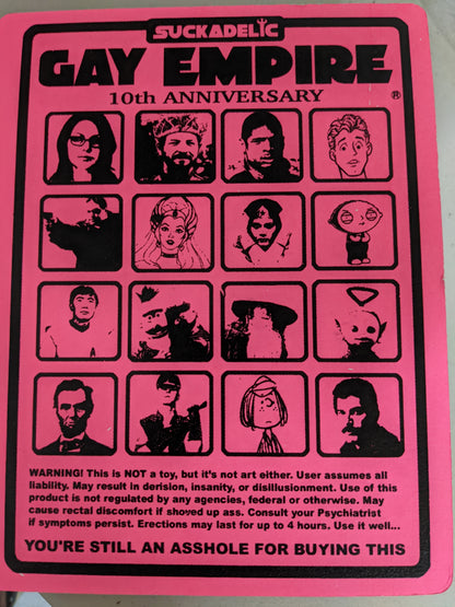 GAY EMPIRE 10TH ANNIVERSARY EDITION ACTION FIGURE SUCKADELIC SUCKLORD VINYL TOY