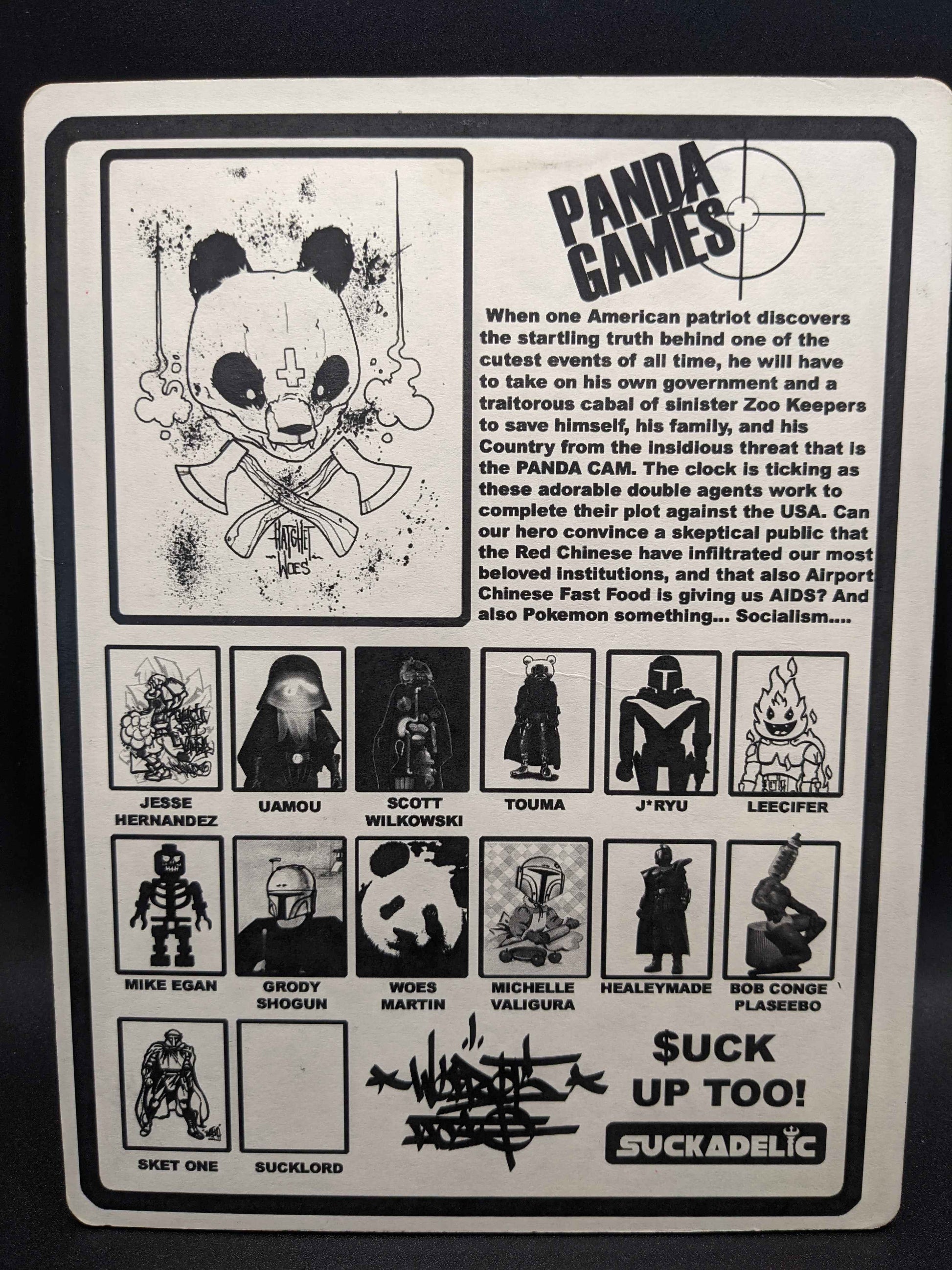 Suckadelic Panda Games Designer Toy Figure – Sucklord Art Toy – Carded Collectible